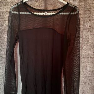 Black long sleeve mesh shirt! New, not used!